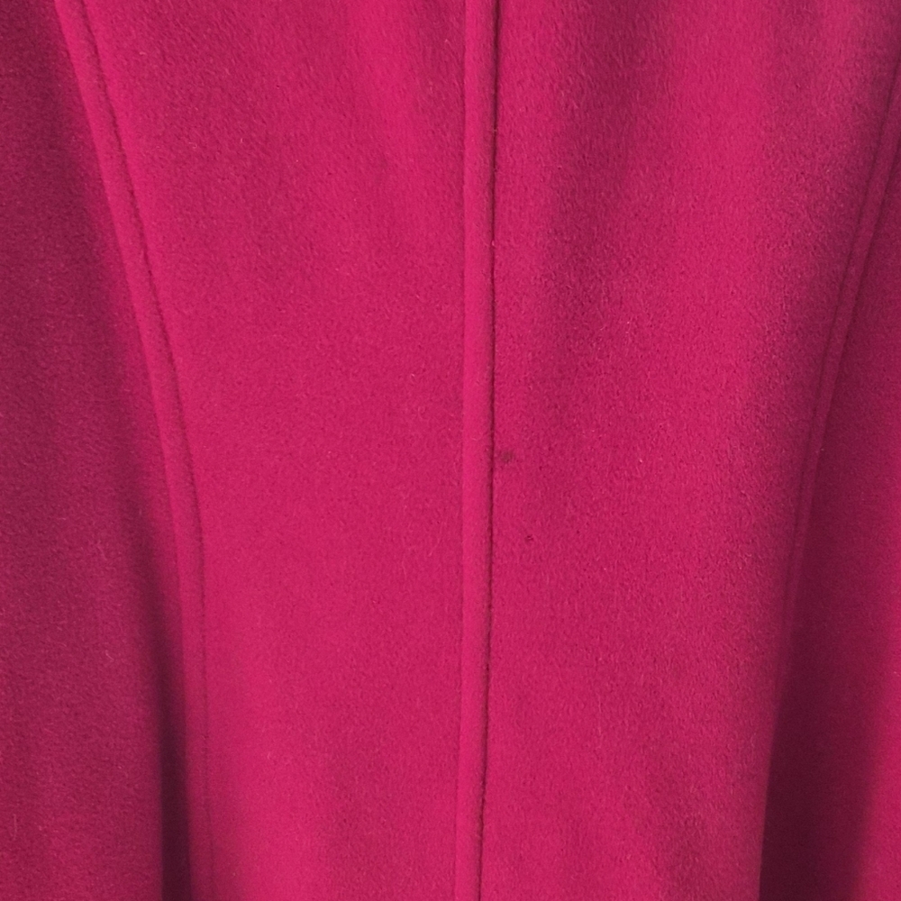 St. John’s Bay Fuchsia Pink Wool-Blend Pea Coat - Women's Large - Picture 9 of 11